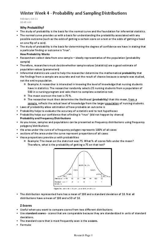 NUR 80A/B Lecture 4: Winter Week 4 - Probability and Sampling Distributions thumbnail