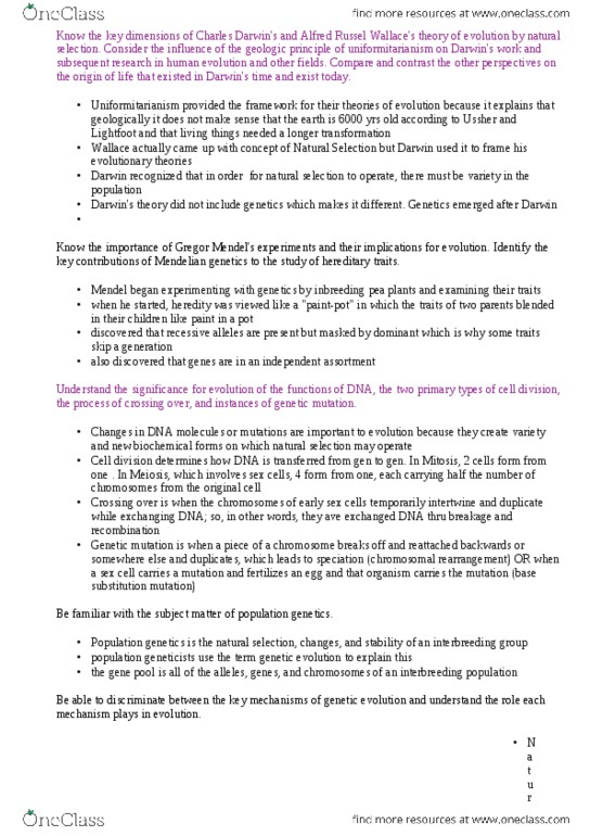 ANTH 103 Chapter Notes - Chapter 5: E-Selectin, Microevolution, Chromosomal Rearrangement thumbnail