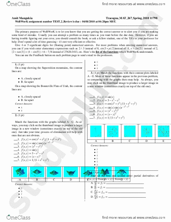 Hw Wwtest 2 Review Pdf Oneclass