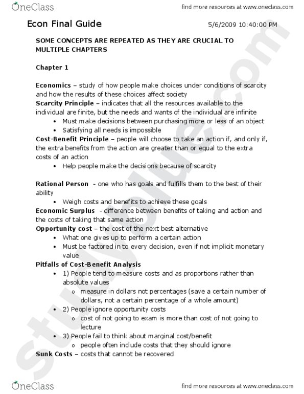 econ-101-study-guide-spring-2012-final-reservation-price-marginal-utility-demand-curve