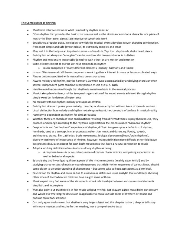 PSYC56H3 Chapter : the complexities of rhythm article summary thumbnail