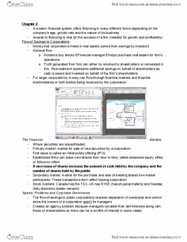 FINE 2000 Chapter Notes - Chapter 2: Initial Public Offering, Nasdaq, Investment thumbnail