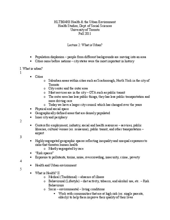 HLTC24H3 Lecture Notes - Food Bank thumbnail