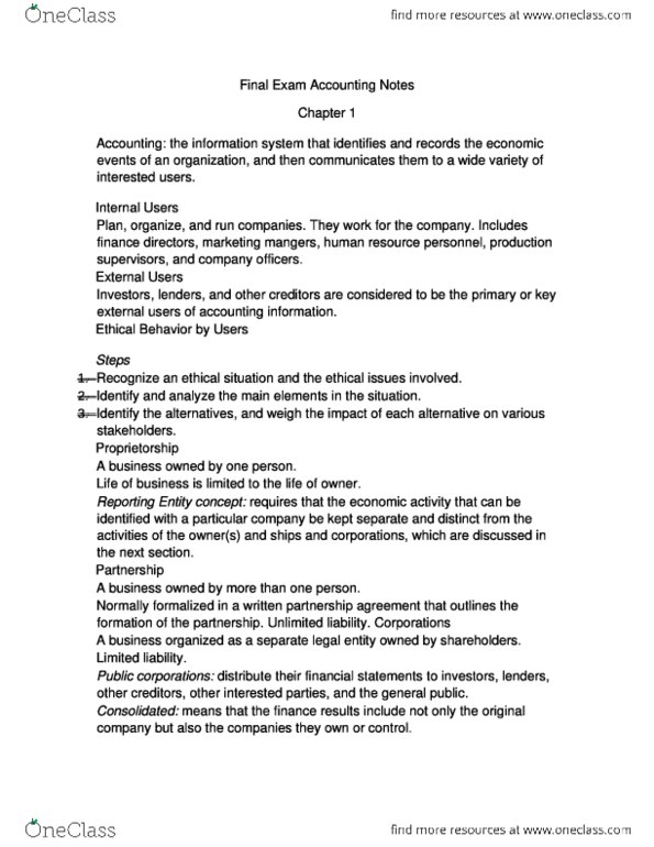 Adm 2341 Final Exam Notes Full Notes Oneclass Adm 2341 Final Exam Notes Full Notes Oneclass