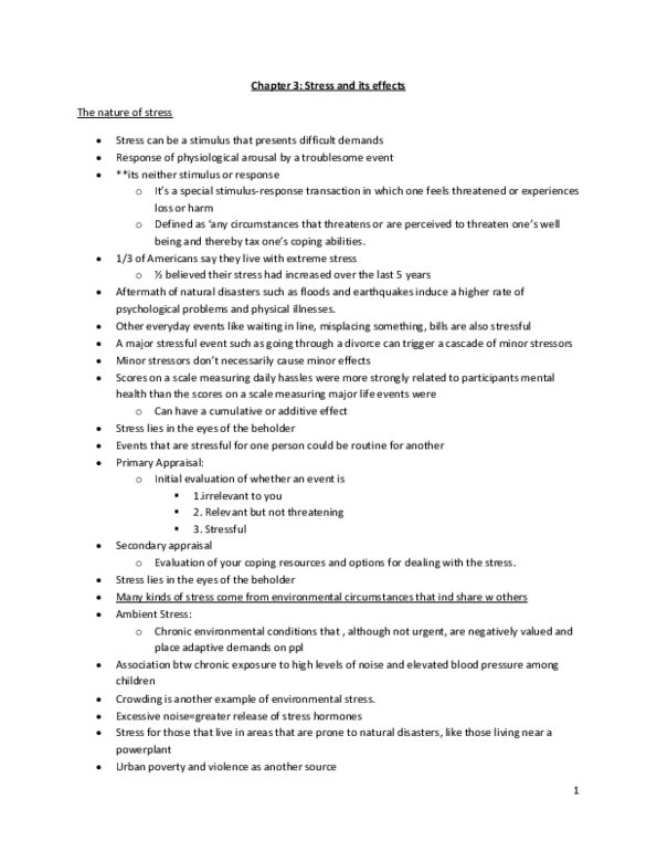 Psychology 2035A/B Chapter 3: Chapter 3 Text notes thumbnail