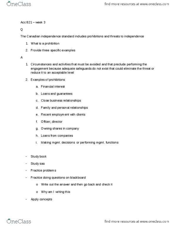 ACC 821 Lecture Notes - Lecture 3: Blackboard, Disclose, Earnings Management thumbnail