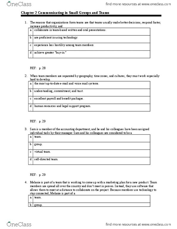 COMM 320 Chapter 2: COMM 212 Chapter 2 exam questions.rtf thumbnail