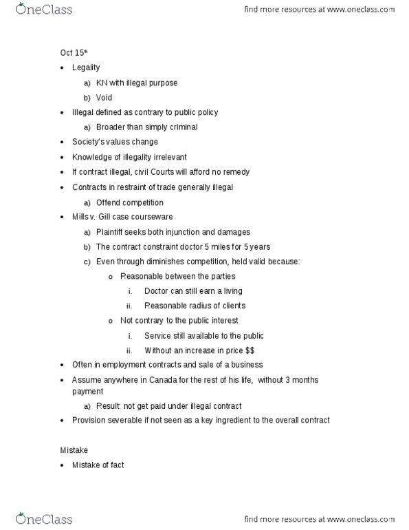 COMMERCE 4SD3 Chapter Notes -Snow Tire, Equitable Remedy, Undue Influence thumbnail