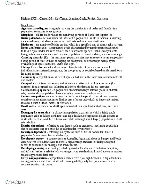 BIOLOGY 1P03 Chapter 26: Biology 1P03 – Chapter 26 – Key Terms.docx thumbnail