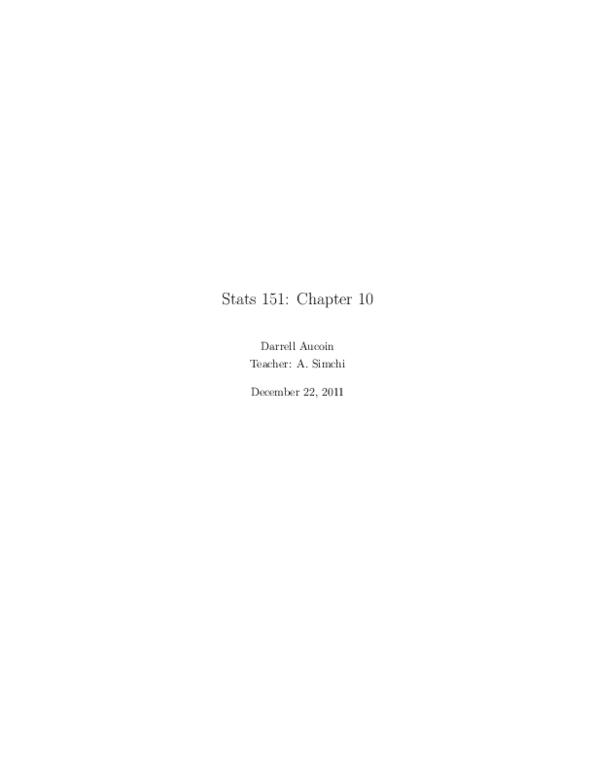 STAT151 Lecture : Comparing Two Groups Done in LaTeX thumbnail