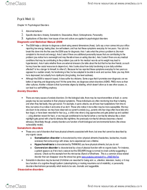 PS101 Chapter Notes -Eating Disorder, Explanatory Style, Thai Baht thumbnail