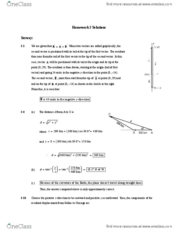 PHY 101 Chapter : Webassign.net Homework 3 Solutions.pdf thumbnail