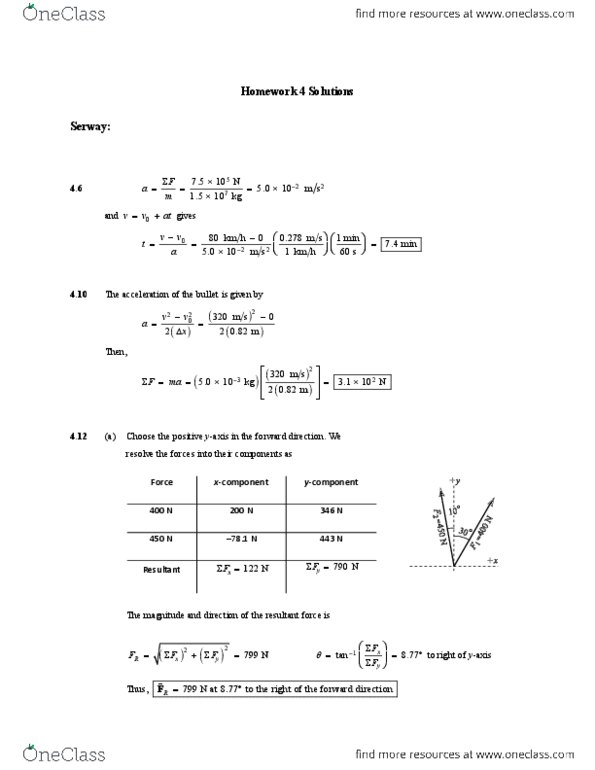 PHY 101 Chapter Notes -Resultant Force thumbnail