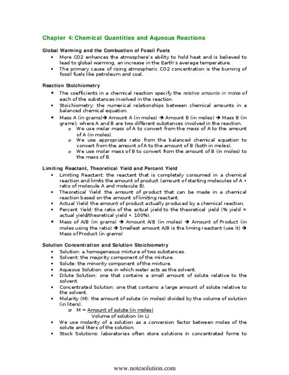 CHMA10H3 Chapter 4: book notes for chapter 4 thumbnail