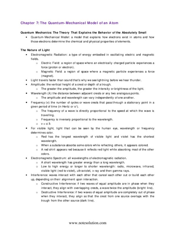 CHMA10H3 Chapter 7: book notes for chapter 7 thumbnail