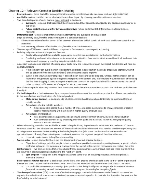 Management and Organizational Studies 3370A/B Chapter 12: Chapter 12 notes thumbnail