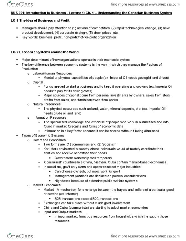 BUS 201 Final: BUS 201 - Introduction To Business – FINAL EXAM STUDY ...