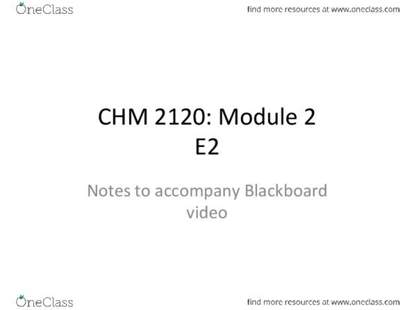 CHM 2120 Lecture Notes - Lecture 15: Elimination Reaction, Protic Solvent, Leaving Group thumbnail