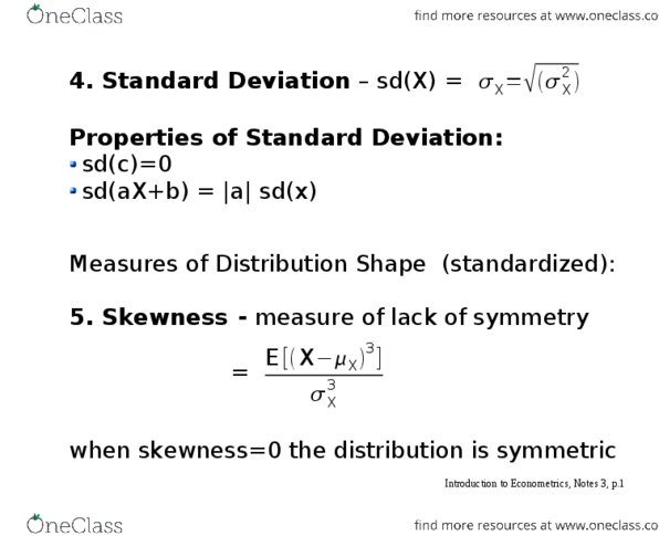 ECON321 Lecture Notes - Lecture 3: Sample Space, Bias Of An Estimator, Consistent Estimator thumbnail