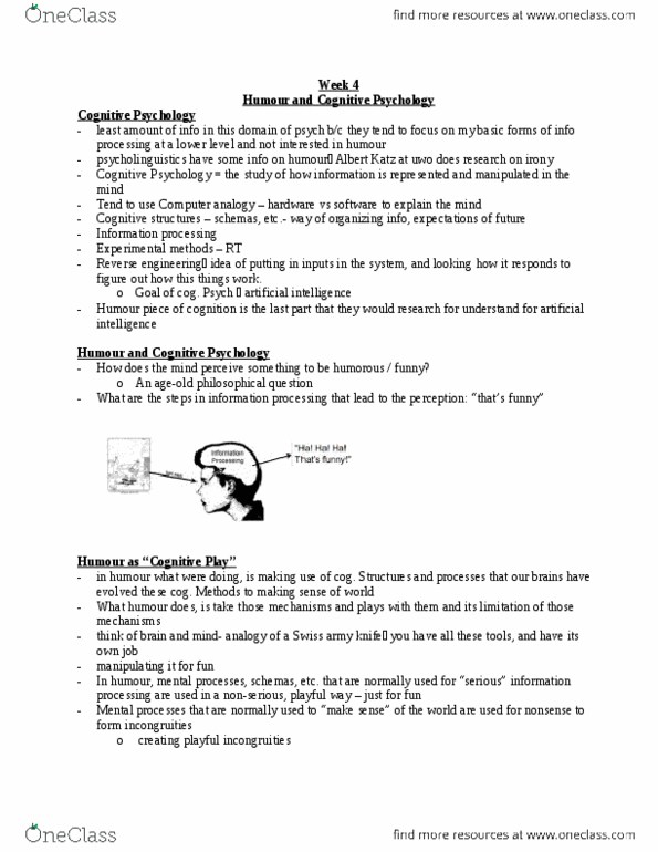 Psychology 3229A/B Lecture Notes - Lecture 4: Crossmodal, Lexical Decision Task, Swiss Army Knife thumbnail