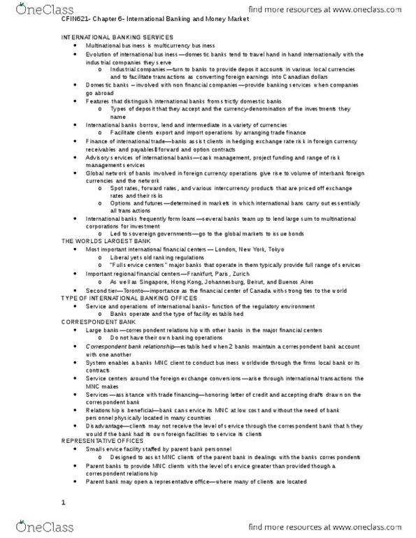 FIN 621 Chapter Notes - Chapter 6: Cheque Clearing, Government Debt, Loanable Funds thumbnail