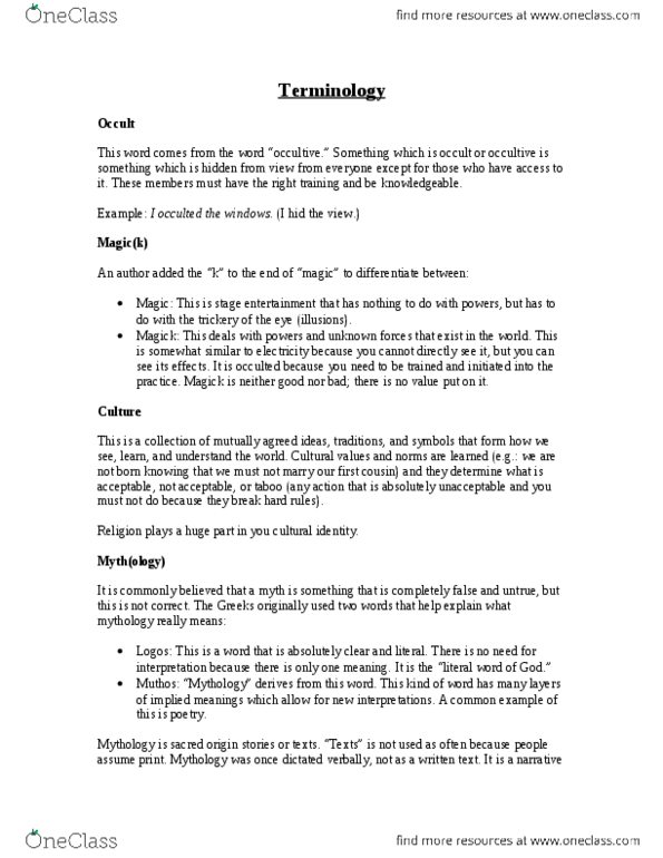 SRS 1110 Lecture Notes - Lecture 1: Informa, Akhenaten, Protestant Reformation thumbnail
