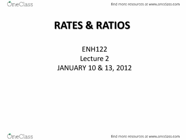 ENH 122 Lecture 2: RATES & RATIOS.pdf thumbnail