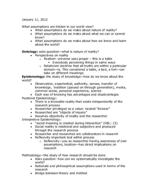 SOAN 3070 Lecture : Research Paradigms thumbnail