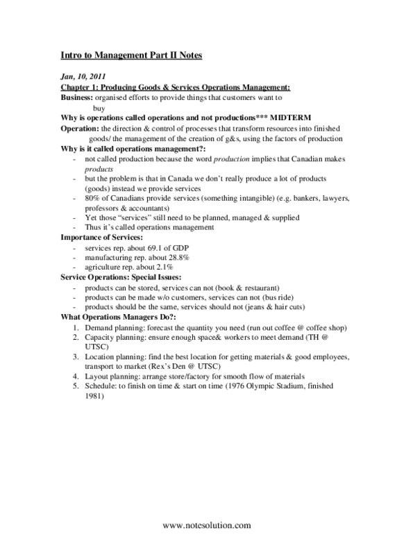 MGTA02H3 Chapter 1: Detailed Chapter 1 - 4 Lecture Notes thumbnail