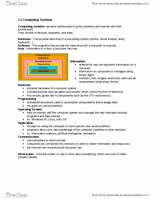 EECS 1520 Chapter 1: Chapter 1.docx thumbnail