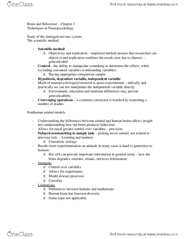 PSY 434 Chapter Notes - Chapter 3: Hemoglobin, Single-Photon Emission Computed Tomography, Magnetoencephalography thumbnail