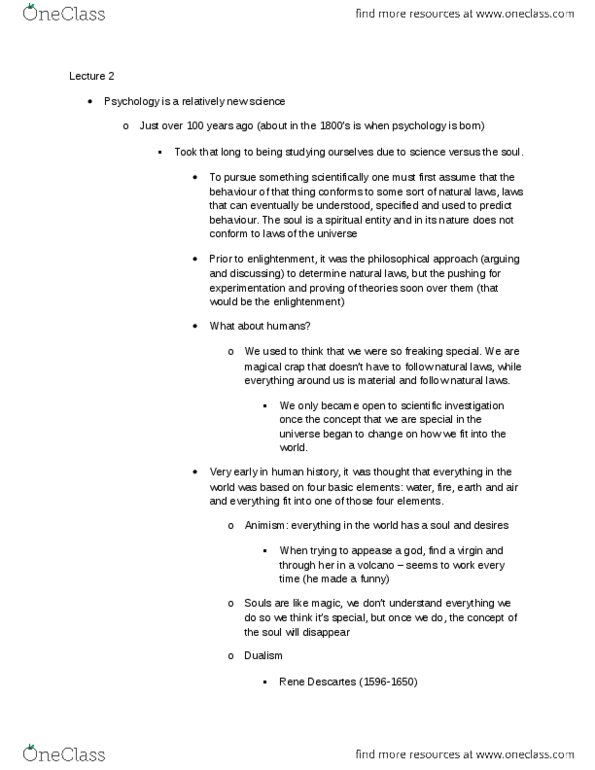 PSYA01H3 Lecture Notes - Lecture 2: Molecular Machine, Empiricism, Psychologies thumbnail