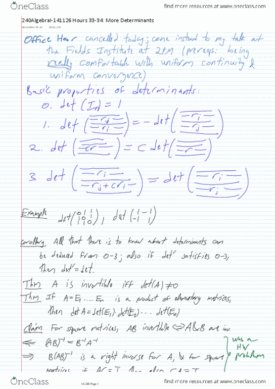 MAT240H1 Lecture 22: 240AlgebraI-141126_Hours_33-34-_More_Determinants.pdf thumbnail