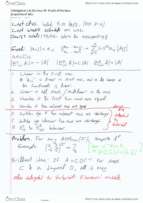 MAT240H1 Lecture 23: 240AlgebraI-141201_Hour_35-_Proofs_of_the_basic_properties_of_dets.pdf thumbnail