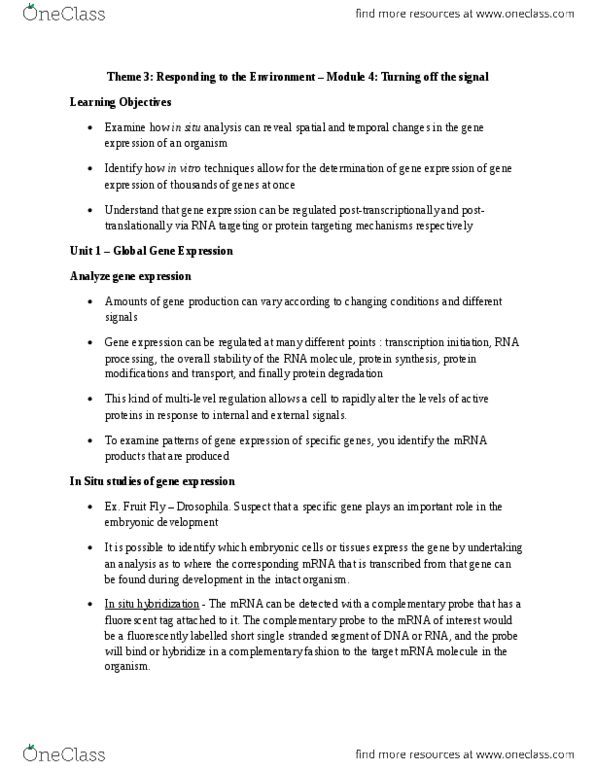 BIOLOGY 1A03 Lecture 9: Theme 3- module 4.docx thumbnail