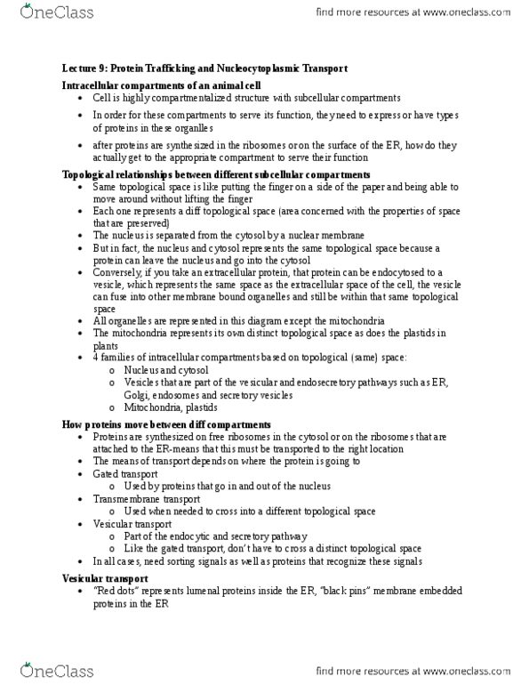 BIO315H5 Lecture Notes - Lecture 9: Nfat, Secretion, Inner Membrane thumbnail