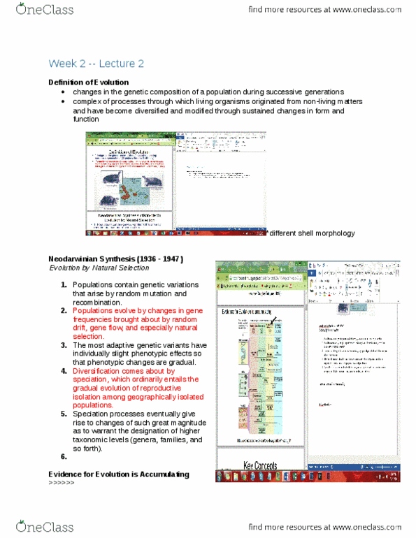 BIOL 2400 Lecture Notes - Lecture 2: Mendelian Inheritance, Reproductive Isolation, Allopatric Speciation thumbnail