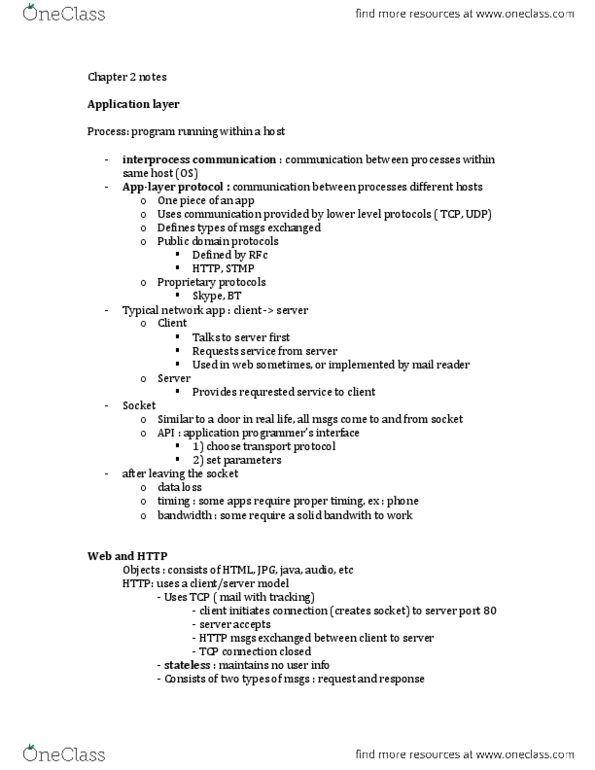 CMPT 371 Chapter Notes -Inter-Process Communication, List Of Http Header Fields, Master Sergeant thumbnail
