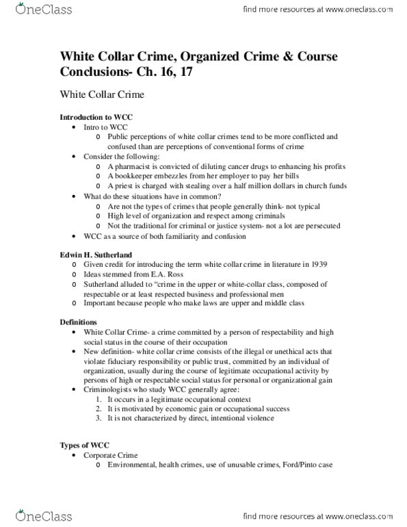 Sociology 2266A/B Lecture Notes - Lecture 13: Rationality, Money Laundering thumbnail