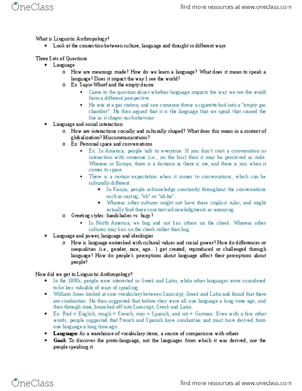 PSY270H5 Lecture Notes - Lecture 1: Gas Chamber, Proxemics, Arbitrariness thumbnail