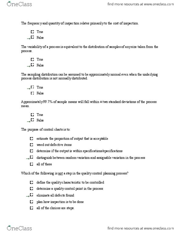 BUSI 2301 Lecture Notes - Lecture 1: Standard Deviation, Sampling Distribution, 5,6,7,8 thumbnail