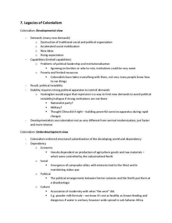 POLI 227 Lecture : Legacies of Colonialism thumbnail