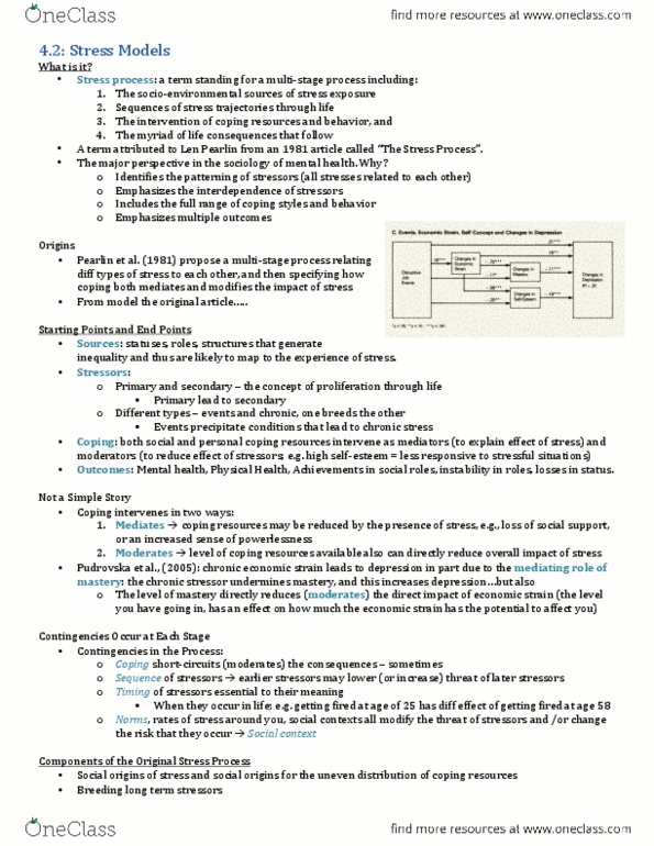 SOC363H1 Lecture Notes - Lecture 4: Stressor, Eaves, E.G. Time thumbnail