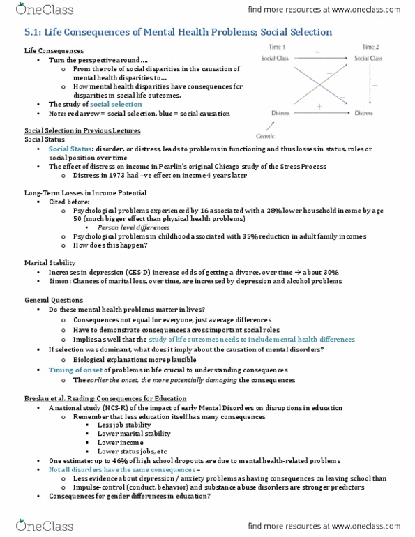 SOC363H1 Lecture Notes - Lecture 5: Mania, Posttraumatic Stress Disorder, Diagnostic And Statistical Manual Of Mental Disorders thumbnail