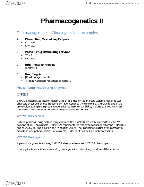 Pharmacology 3620 Lecture Notes - Lecture 9: Irinotecan, Epithelium, Methyltransferase thumbnail