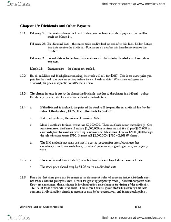 FINA 395 Chapter Notes - Chapter 19: United States Treasury Security, Ordinary Income, Price Drop thumbnail