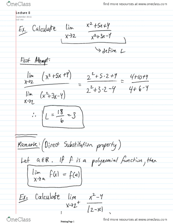 Calculus 1000A/B Lecture 8: The Squeeze Theorem.pdf thumbnail
