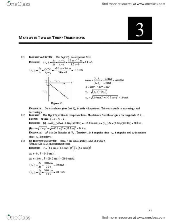 PHYSICS 135 Chapter Notes - Chapter 3: The Sketch, Ibm Aix, Relative Velocity thumbnail