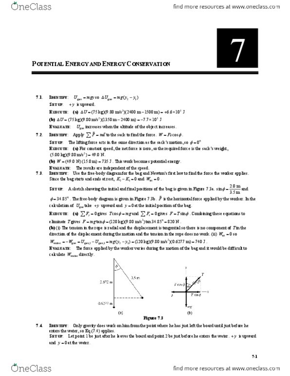 PHYSICS 135 Chapter Notes - Chapter 7: Kilowatt Hour, Elastic Energy, Vehicle-To-Grid thumbnail