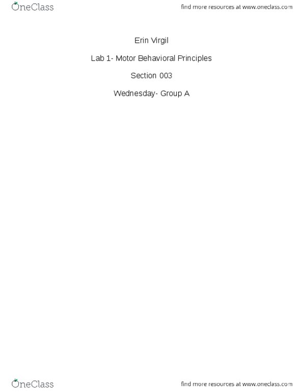 MOVESCI 320 Lecture Notes - Lecture 1: Neuropsychologia, Mental Chronometry, Cognitive Load thumbnail